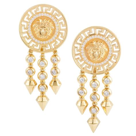 versace earrings replica|Versace earrings with diamonds.